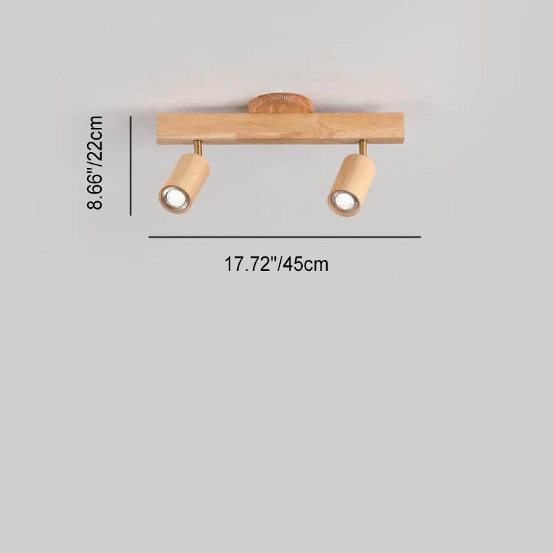 Natural Harmony | Flush Mount Ceiling Light Fixture with Dual LED Illumination | Japanese Wooden Design for Cozy Spaces 4