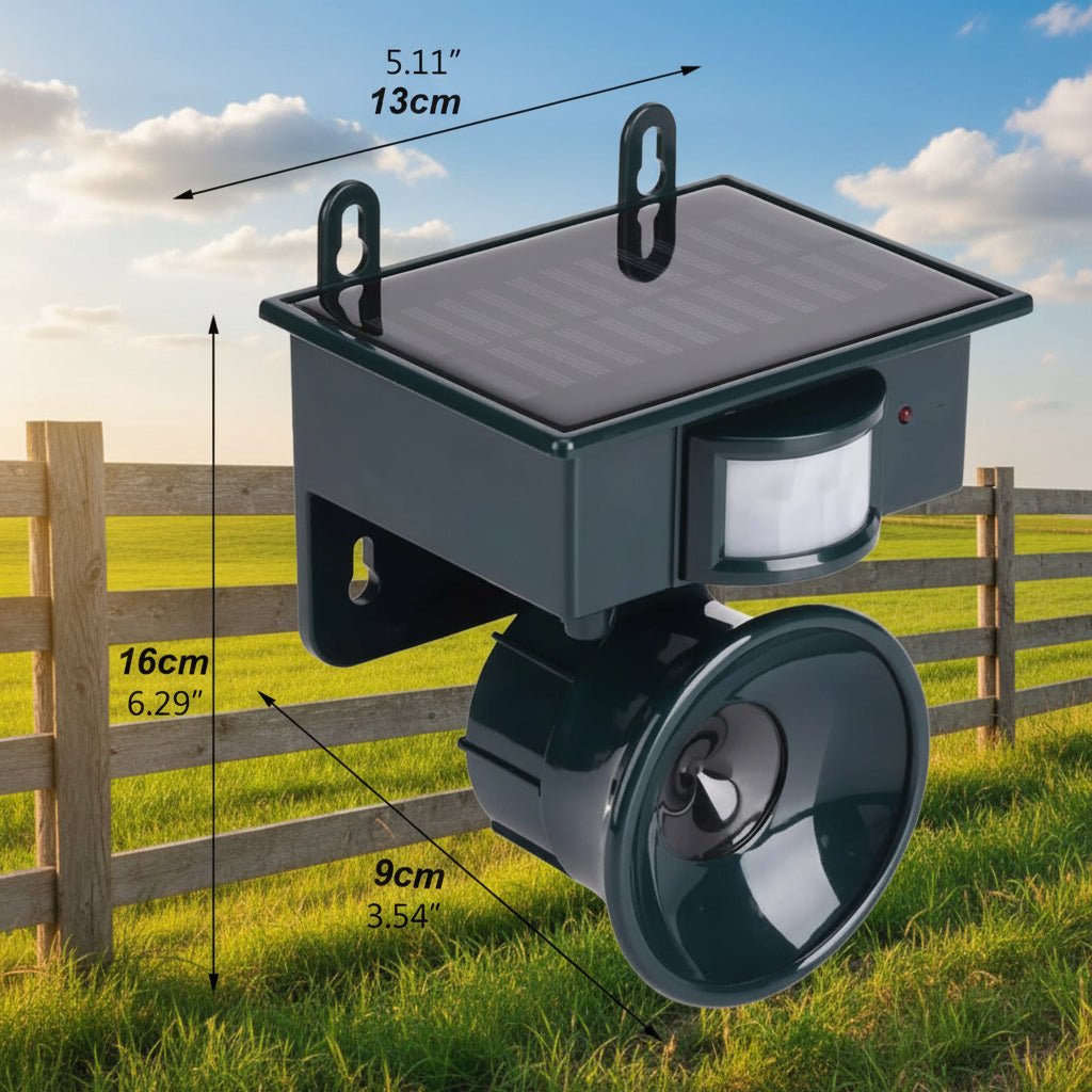 Ultrasonic Bird Repellent for Garden, Bird Scarer for Fruit Trees and Patio, Weather Resistant Bird Deterrent Device_05