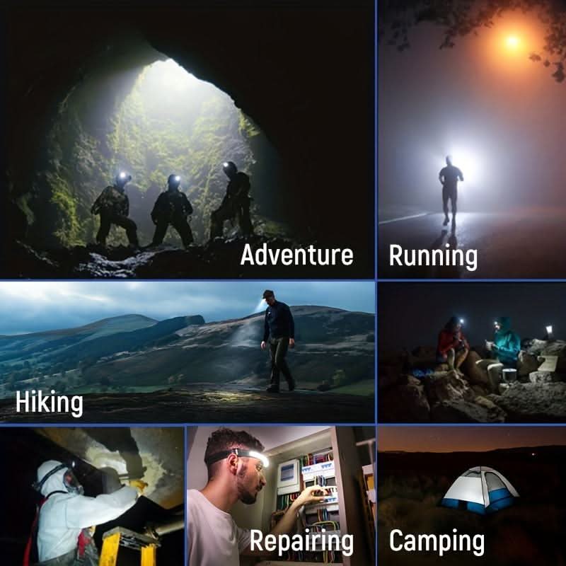 Rechargeable Head Torch, Head Torch with 230 Degree Wide Beam – image 6