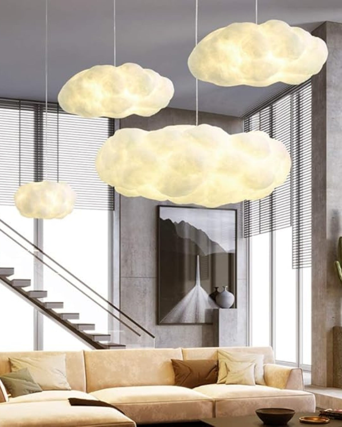 NimbusGlow | Dreamy Soft Cloud Pendant Light Fixture 8
