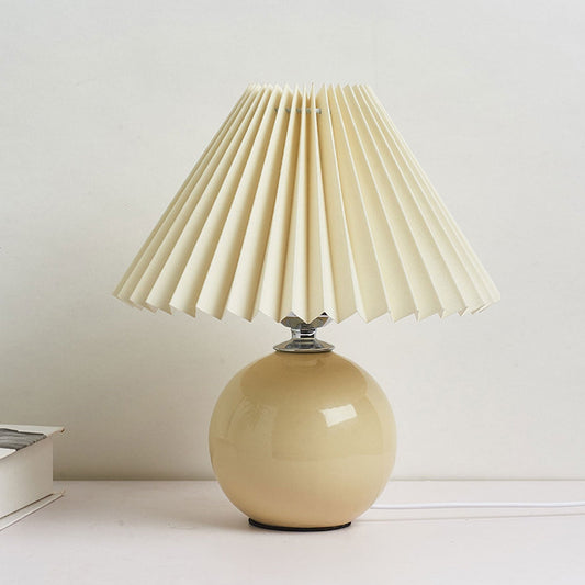 Nora Ceramic Table Lamp | Vintage Design, Soft Ambient Glow for Bedroom or Living Room 0