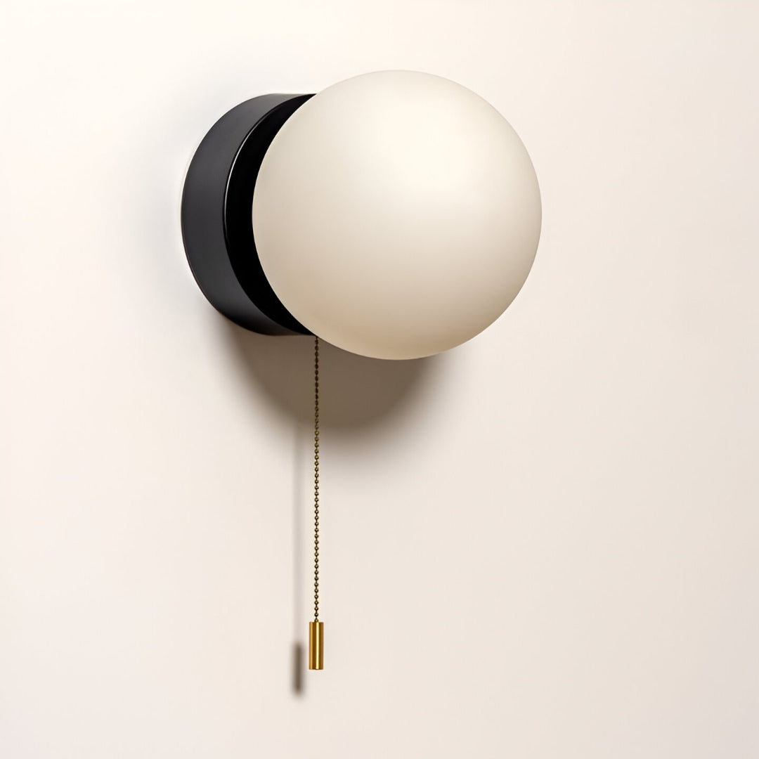 Nora Wall Sconce | Minimalist Glass Globe, LED Lighting 1