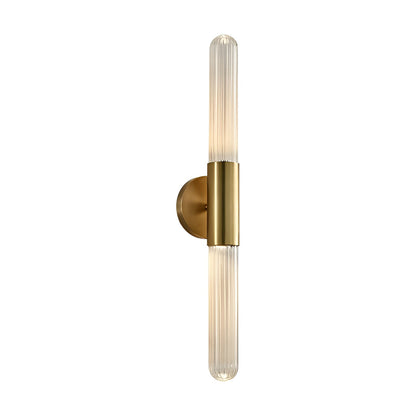 Nora Wall Sconce | Water-Ripple Glass, Brass Finish 3