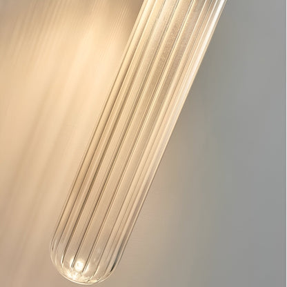 Nora Wall Sconce | Water-Ripple Glass, Brass Finish 4