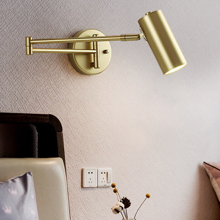 NordicAura | Elegant Adjustable Brass Wall Sconce Light Fixture 3