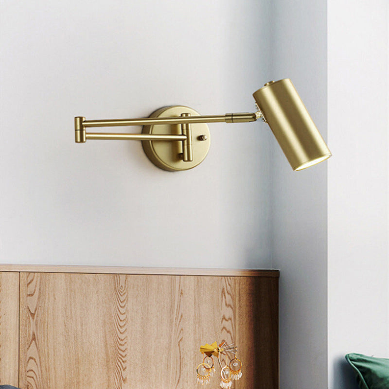NordicAura | Elegant Adjustable Brass Wall Sconce Light Fixture 5
