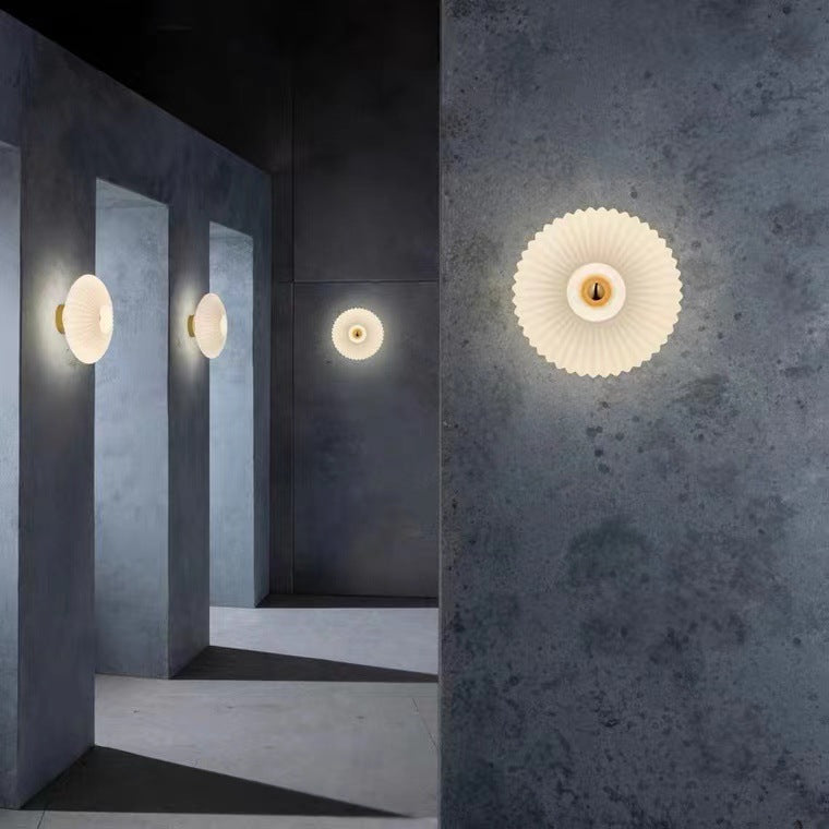 NordicGlow | Elegant Vintage Ribbed Glass Wall Sconce Lighting 2