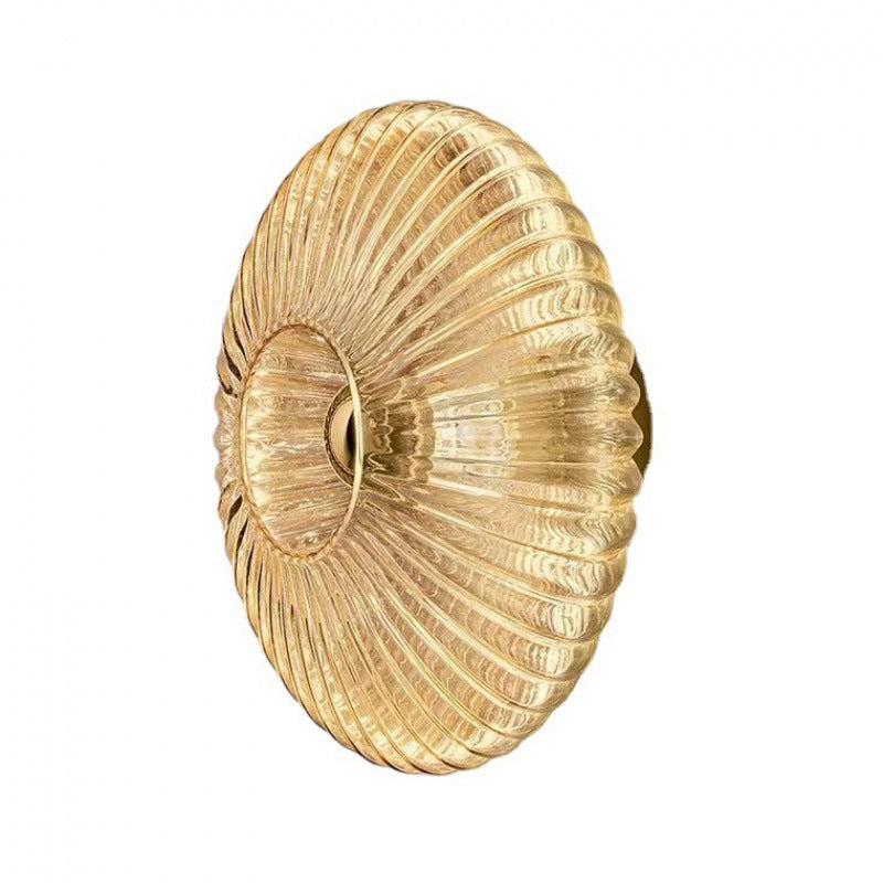 NordicGlow | Elegant Vintage Ribbed Glass Wall Sconce Lighting 6