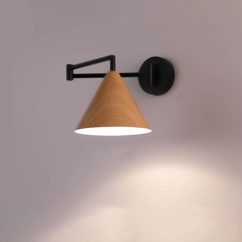 NordicWood | Elegant Adjustable Swing Arm Wall Sconce Light 3