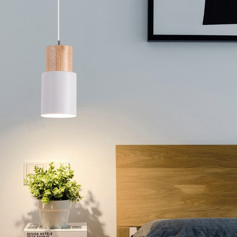 NordicWood | Elegant Minimalist LED Cylinder Pendant Light 6