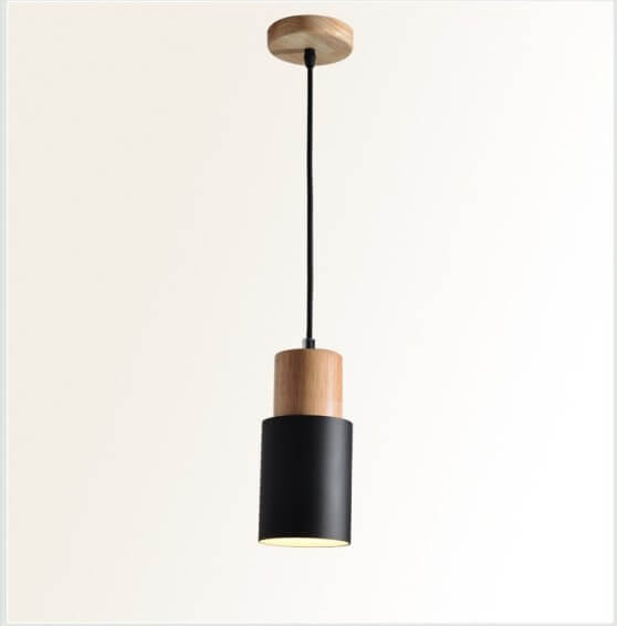 NordicWood | Elegant Minimalist LED Cylinder Pendant Light 9