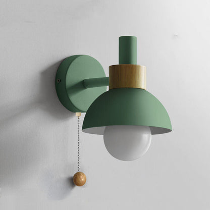 Nordic Charm | Wall Sconce Lighting with LED Glow | Elegant Wood & Metal Design for Calming Ambience 0
