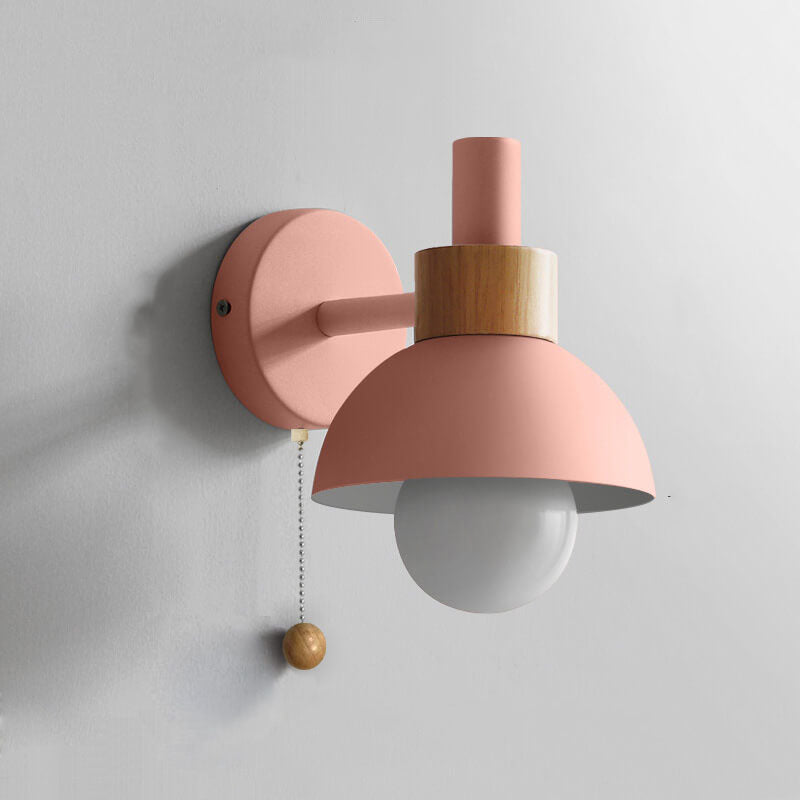 Nordic Charm | Wall Sconce Lighting with LED Glow | Elegant Wood & Metal Design for Calming Ambience 10