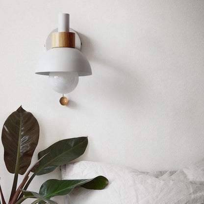 Nordic Charm | Wall Sconce Lighting with LED Glow | Elegant Wood & Metal Design for Calming Ambience 11