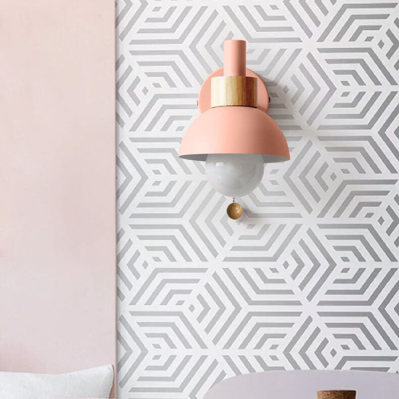 Nordic Charm | Wall Sconce Lighting with LED Glow | Elegant Wood & Metal Design for Calming Ambience 2