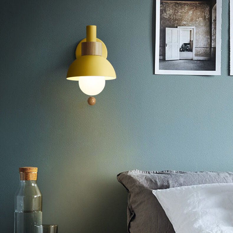Nordic Charm | Wall Sconce Lighting with LED Glow | Elegant Wood & Metal Design for Calming Ambience 3
