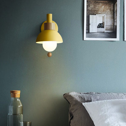 Nordic Charm | Wall Sconce Lighting with LED Glow | Elegant Wood & Metal Design for Calming Ambience 3