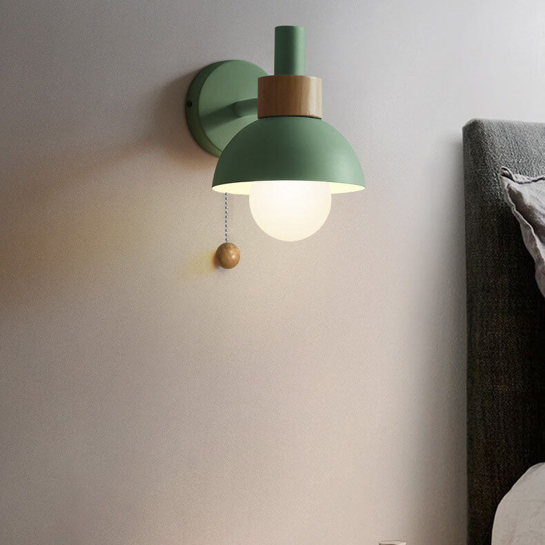 Nordic Charm | Wall Sconce Lighting with LED Glow | Elegant Wood & Metal Design for Calming Ambience 5