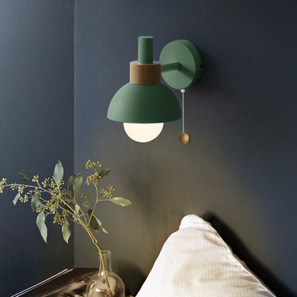 Nordic Charm | Wall Sconce Lighting with LED Glow | Elegant Wood & Metal Design for Calming Ambience 6