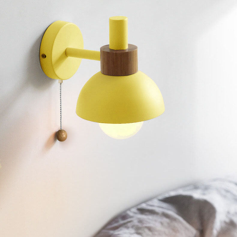 Nordic Charm | Wall Sconce Lighting with LED Glow | Elegant Wood & Metal Design for Calming Ambience 7