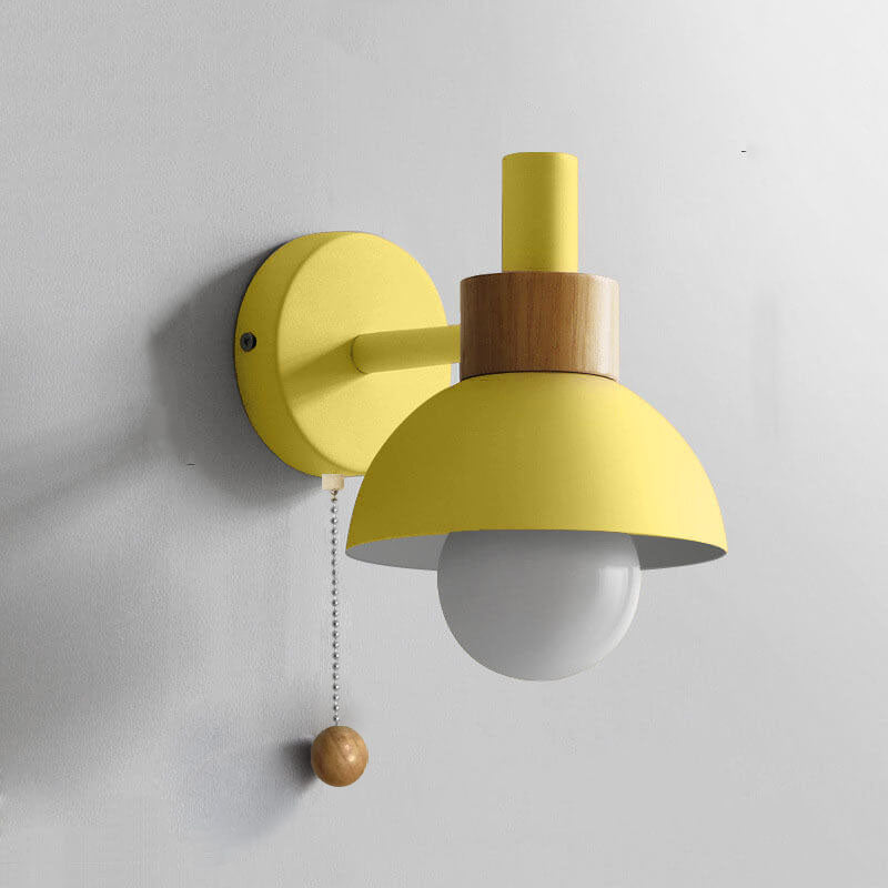 Nordic Charm | Wall Sconce Lighting with LED Glow | Elegant Wood & Metal Design for Calming Ambience 9
