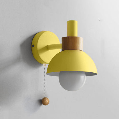 Nordic Charm | Wall Sconce Lighting with LED Glow | Elegant Wood & Metal Design for Calming Ambience 9