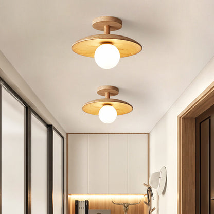 Nordic Collection | Flush Mount Ceiling Light Fixture with Frosted Glass | Minimalist Design for Warm Ambience 1