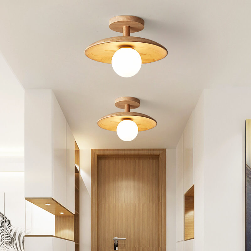 Nordic Collection | Flush Mount Ceiling Light Fixture with Frosted Glass | Minimalist Design for Warm Ambience 2