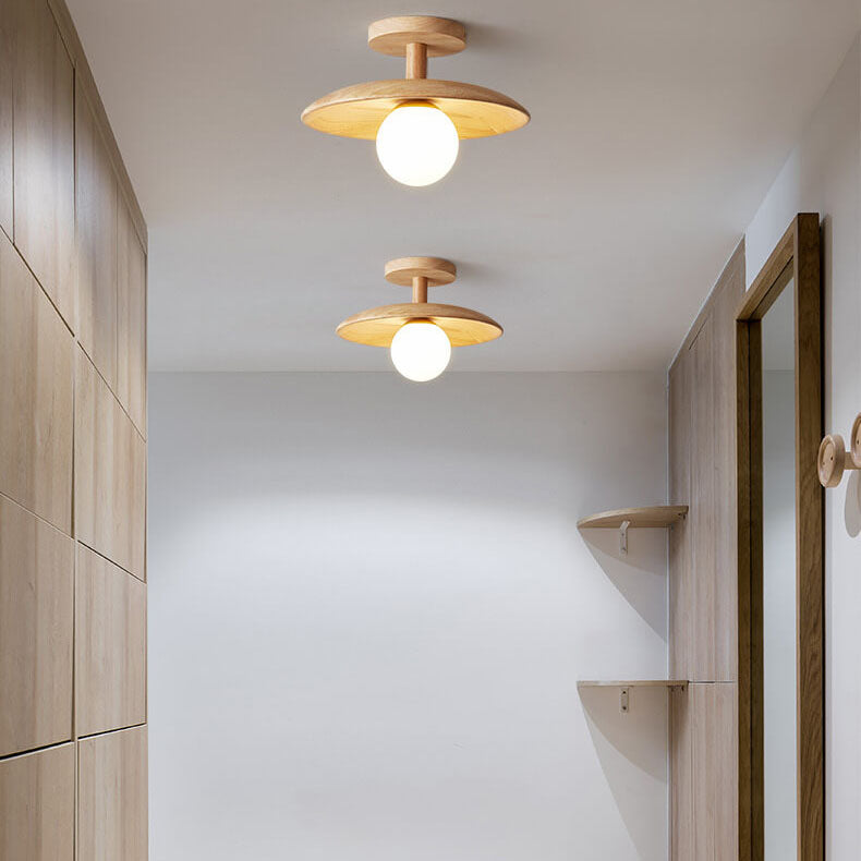 Nordic Collection | Flush Mount Ceiling Light Fixture with Frosted Glass | Minimalist Design for Warm Ambience 6