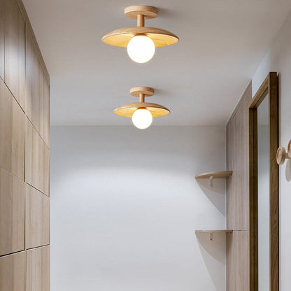 Nordic Collection | Flush Mount Ceiling Light Fixture with Frosted Glass | Minimalist Design for Warm Ambience 6