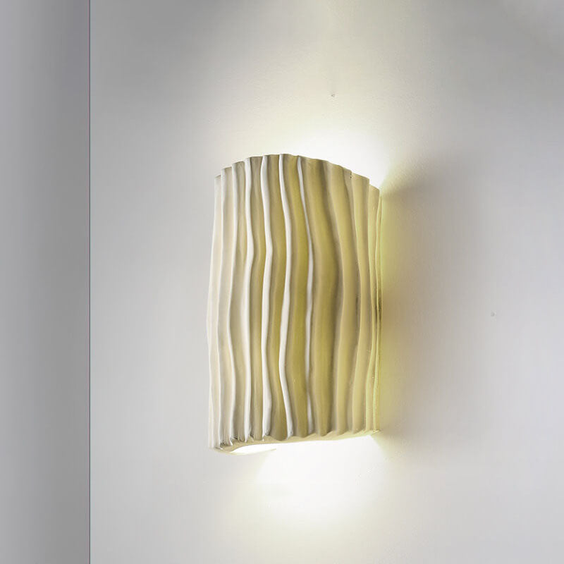 Nordic Collection | Half-Cylinder Wall Light with Textured Finish | Elegant Design for Warm Illumination 4