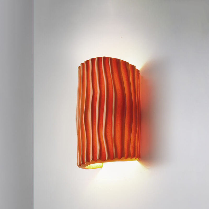 Nordic Collection | Half-Cylinder Wall Light with Textured Finish | Elegant Design for Warm Illumination 5