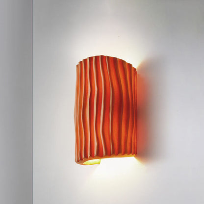 Nordic Collection | Half-Cylinder Wall Light with Textured Finish | Elegant Design for Warm Illumination 5