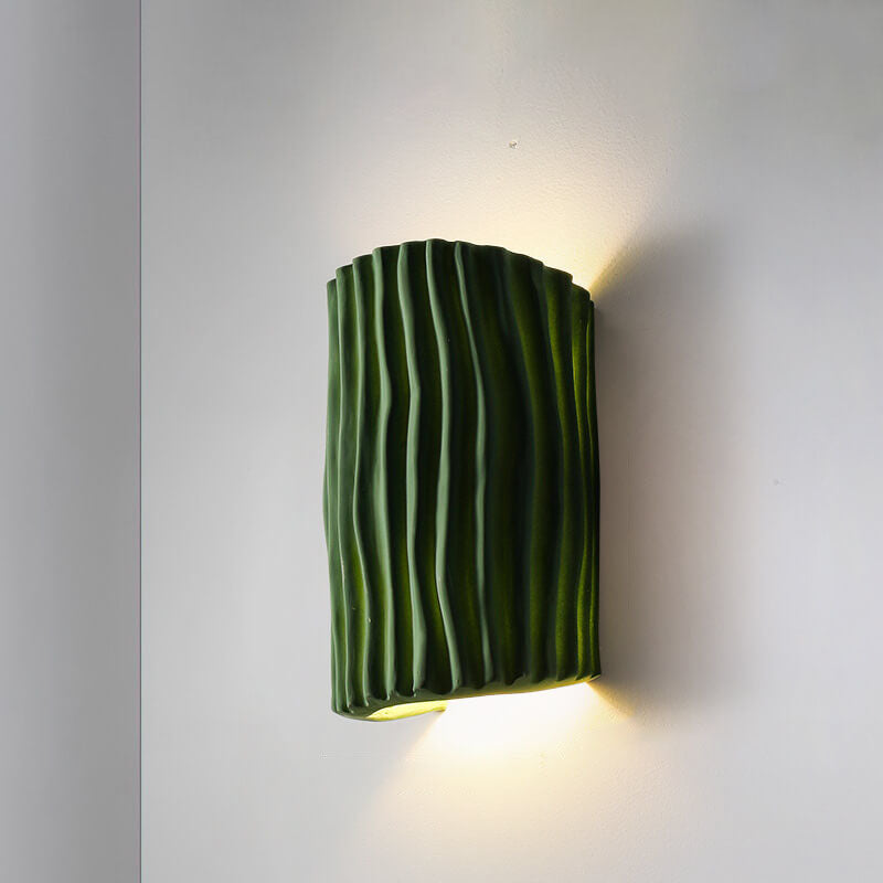 Nordic Collection | Half-Cylinder Wall Light with Textured Finish | Elegant Design for Warm Illumination 8