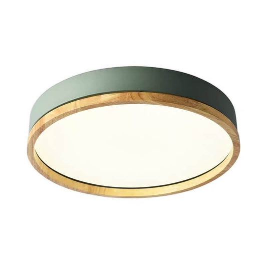 Nordic Collection | Round Flush Mount Ceiling Light with LED Illumination | Modern Design for Soft Ambient Lighting 0