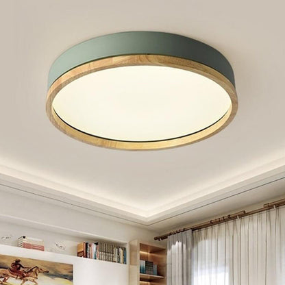 Nordic Collection | Round Flush Mount Ceiling Light with LED Illumination | Modern Design for Soft Ambient Lighting 1