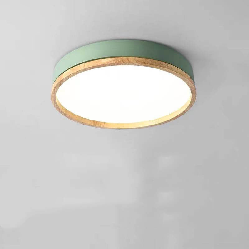 Nordic Collection | Round Flush Mount Ceiling Light with LED Illumination | Modern Design for Soft Ambient Lighting 2