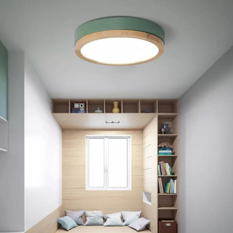 Nordic Collection | Round Flush Mount Ceiling Light with LED Illumination | Modern Design for Soft Ambient Lighting 3