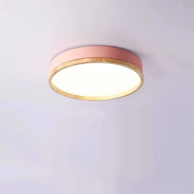 Nordic Collection | Round Flush Mount Ceiling Light with LED Illumination | Modern Design for Soft Ambient Lighting 6