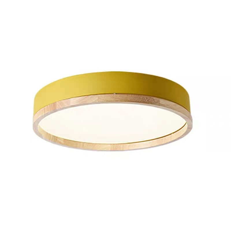 Nordic Collection | Round Flush Mount Ceiling Light with LED Illumination | Modern Design for Soft Ambient Lighting 9