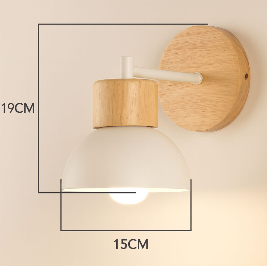 Nordic Collection | Wall Light Sconce with Soft Warm Illumination | Compact Design for Cozy Spaces 6