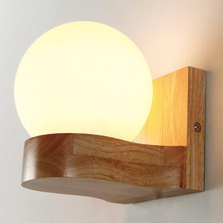 Nordic Collection | Wall Light with Frosted Glass Globe | Minimalist Design for Cozy Ambiance