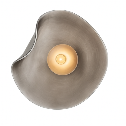 Nordic Curved Glass Wall Sconce with Warm LED Glow | Minimalist Lighting for Cozy Ambiance 0
