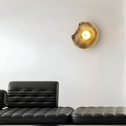 Nordic Curved Glass Wall Sconce with Warm LED Glow | Minimalist Lighting for Cozy Ambiance 3