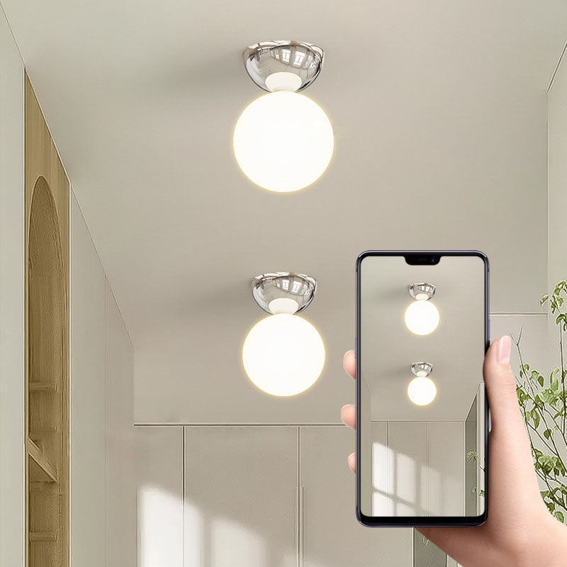 Nordic Elegance | Flush Mount Ceiling Light Fixture with Soft Illumination | Minimalist Design for Cozy Spaces 3
