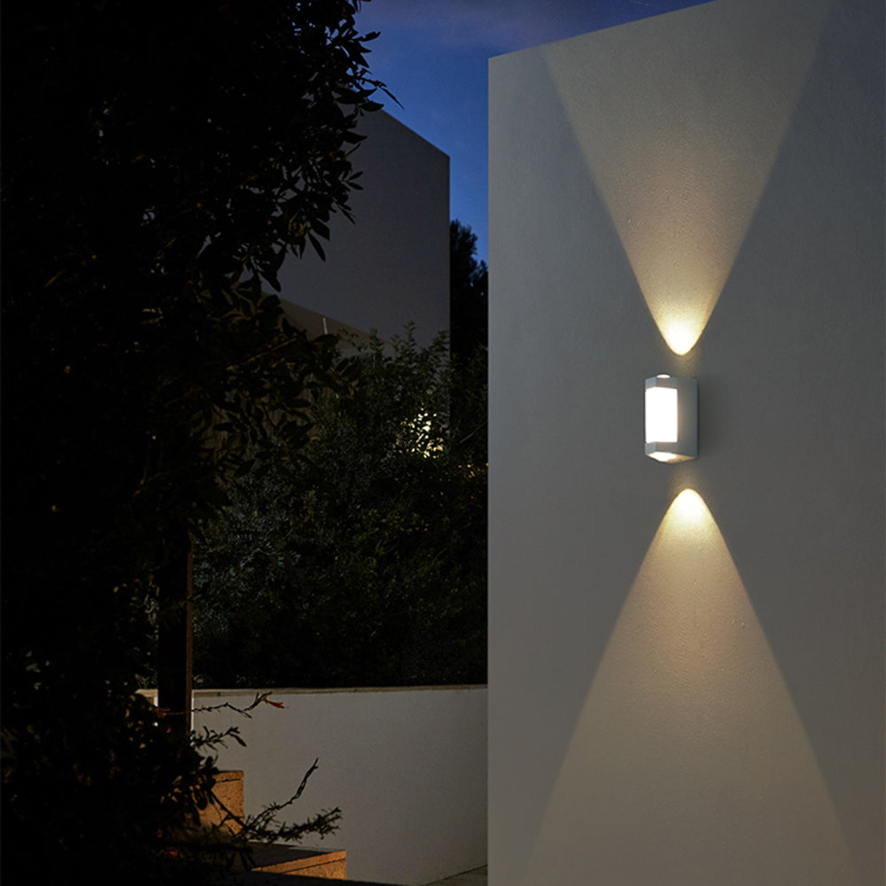 Nordic Minimalist | Outdoor Wall Lantern with Up-and-Down LED Effect | Durable Acrylic for Elegant Exterior Illumination 3