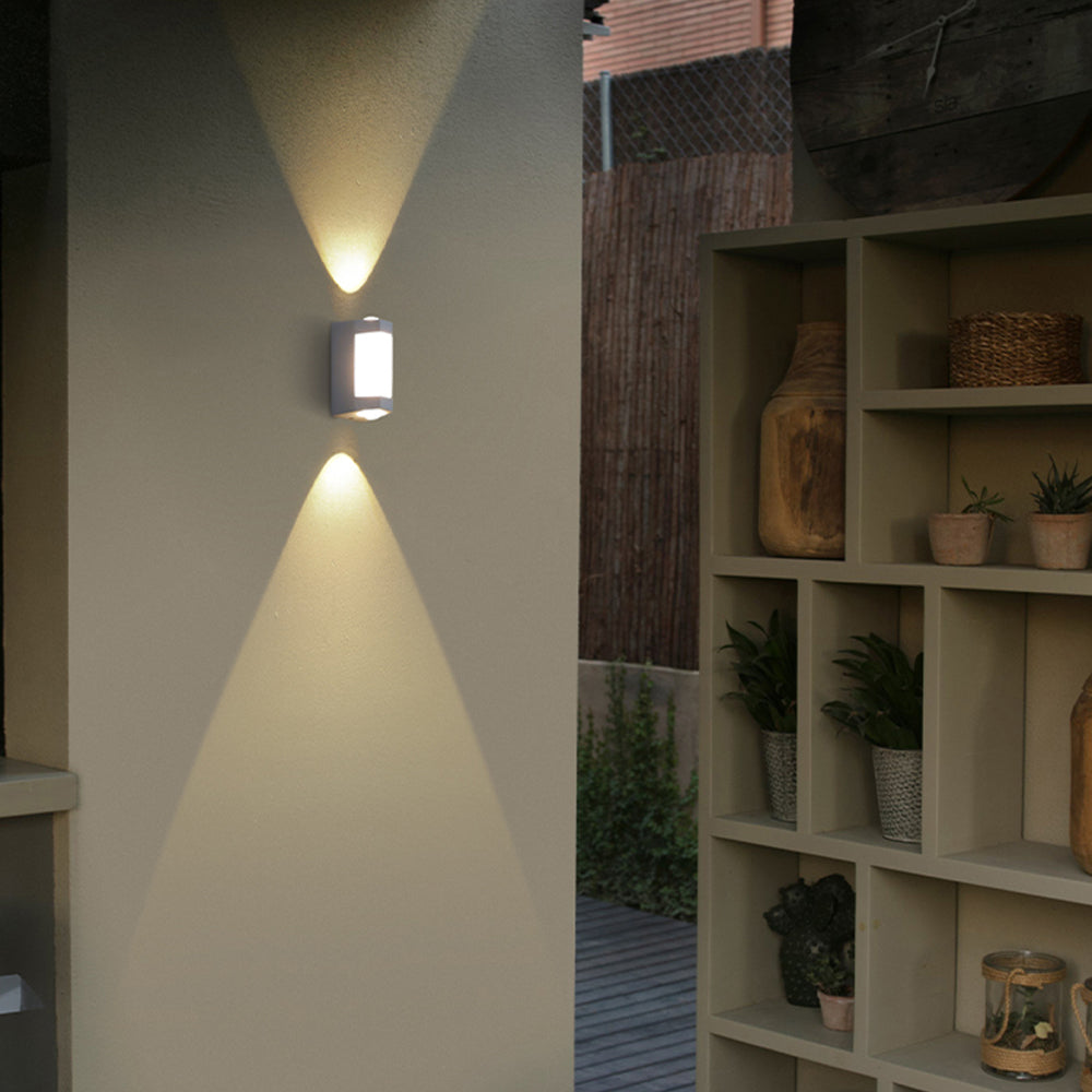 Nordic Minimalist | Outdoor Wall Lantern with Up-and-Down LED Effect | Durable Acrylic for Elegant Exterior Illumination 4