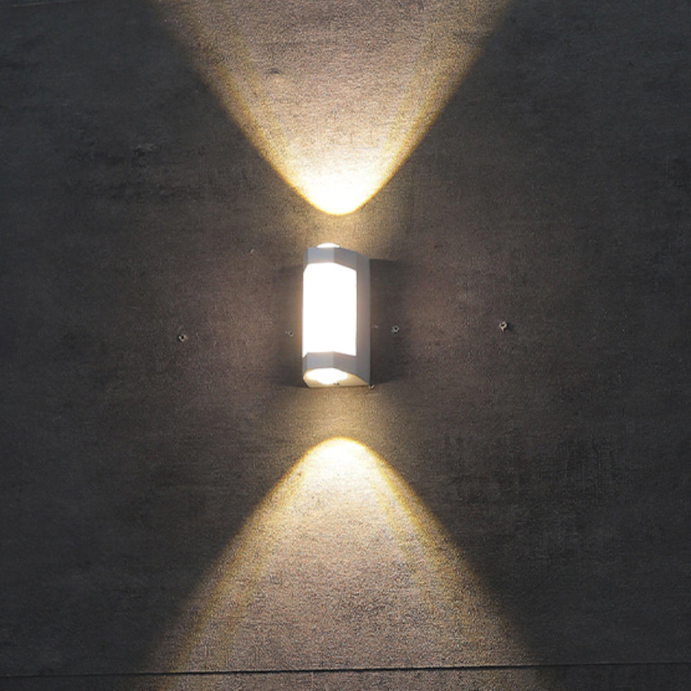 Nordic Minimalist | Outdoor Wall Lantern with Up-and-Down LED Effect | Durable Acrylic for Elegant Exterior Illumination 5