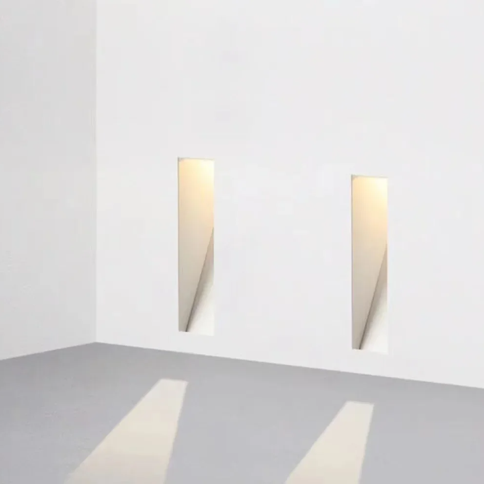 Nordic Style | LED Wall Sconce Lighting with Sensor | Slim Stainless Steel Design for Modern Staircases and Hallways 4