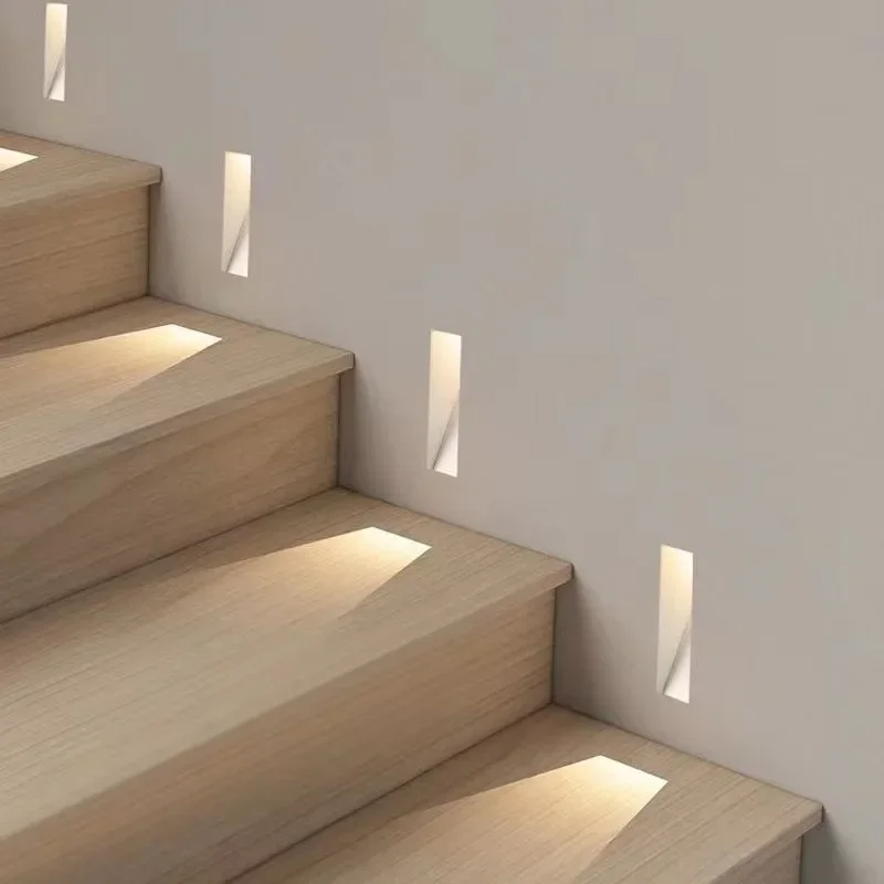 Nordic Style | LED Wall Sconce Lighting with Sensor | Slim Stainless Steel Design for Modern Staircases and Hallways 5